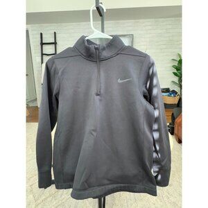 Nike Black 1/4 Zip Pullover Fleece Lined Golf SweatShirt Mens Size Large